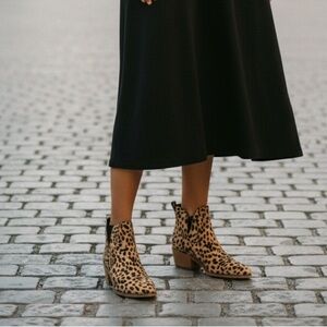 Fergalicious Leopard Print Ankle Boots